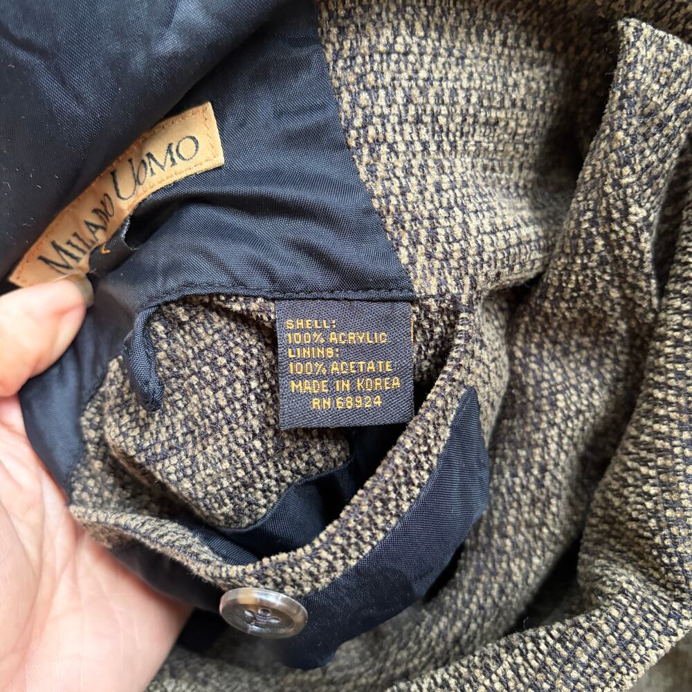 Milano Uomo vintage brown structured work jacket Size Large - Picture 4 of 8